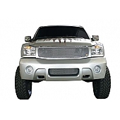 Street Scene Bumper Grille Insert Mesh Brushed Silver Aluminum - 95077347