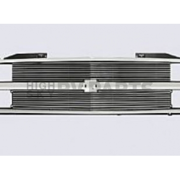 Street Scene Bumper Grille Insert  Polished Silver Aluminum - 95080859