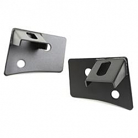 Rugged Ridge Windshield Hinge Light Bracket - Steel Textured Black Set Of 2 - 1102704
