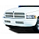 Street Scene Bumper Grille Insert Mesh Brushed Silver Aluminum - 95077502