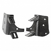 Rugged Ridge Windshield Hinge Light Bracket - Steel Black Set Of 2 - 1123236