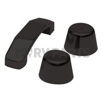 Rampage Windshield Tie Down - Stainless Steel Black - 87611