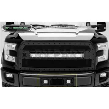 T-Rex Truck Products Bumper Grille Insert Mesh Powder Coated Black Steel - 6325731BR