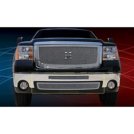 T-Rex Truck Products Bumper Grille Insert Mesh Polished Silver Stainless Steel - 6722060