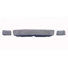 Street Scene Bumper Grille Insert Mesh Chrome Plated Silver Steel - 95078245