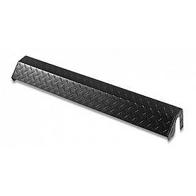 Warrior Products Bumper Filler Panel Powder Coated Black Aluminum - 902FCPC