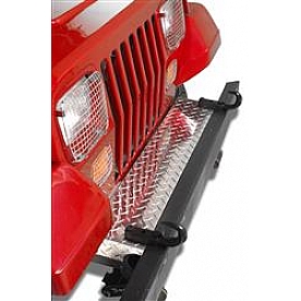 Warrior Products Bumper Filler Panel Polished Silver Aluminum - 907FC