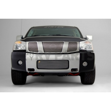 Street Scene Bumper Grille Insert Mesh Chrome Plated Silver Steel - 95078346-1
