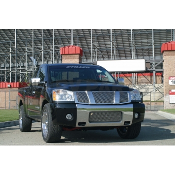Street Scene Bumper Grille Insert Mesh Chrome Plated Silver Steel - 95078346-2