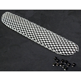 Street Scene Bumper Grille Insert Mesh Satin Silver Aluminum - 95077811