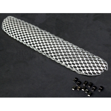 Street Scene Bumper Grille Insert Mesh Satin Silver Aluminum - 95077811
