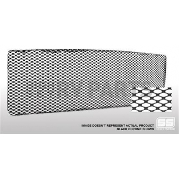 Street Scene Bumper Grille Insert Mesh Black Chrome Black Steel - 95076859