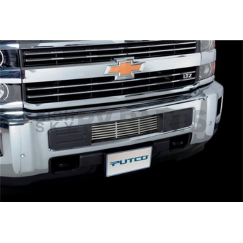 Putco Bumper Grille Insert Horizontal Bar Polished Silver Stainless Steel - 86195-1