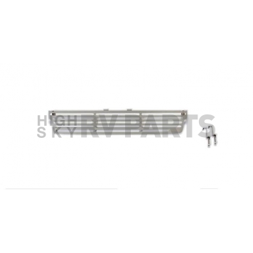 Putco Bumper Grille Insert Horizontal Bar Polished Silver Stainless Steel - 86196