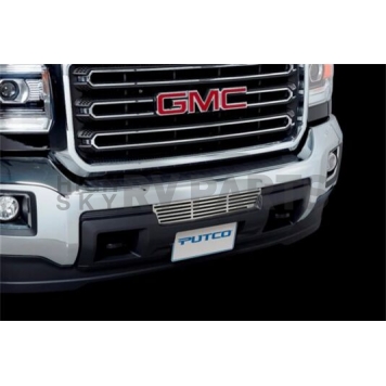 Putco Bumper Grille Insert Horizontal Bar Polished Silver Stainless Steel - 86196-1