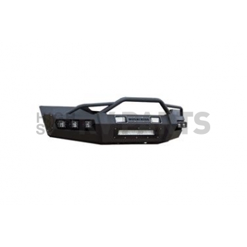 Iron Cross Bumper 1-Piece Hardline Steel Black - 6051516