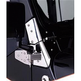 Rampage Windshield Hinge - Black Steel Set Of 2 - 7603