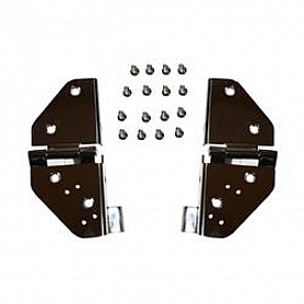 Rugged Ridge Windshield Hinge - Silver Stainless Steel Set Of 2 - 1111201