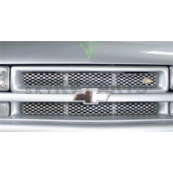 Street Scene Bumper Grille Insert Mesh Satin Silver Aluminum - 95077692
