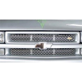 Street Scene Bumper Grille Insert Mesh Satin Silver Aluminum - 95077223