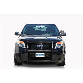 Go Rhino Safety Division Bumper Push Bar 3 Inch Powder Coated Black Steel - 5340