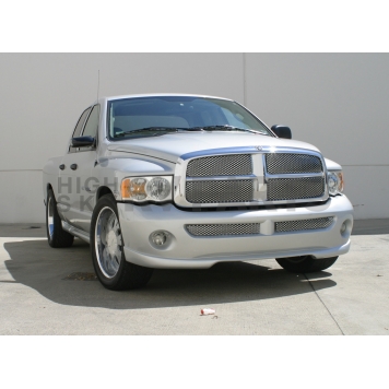 Street Scene Bumper Grille Insert Mesh Brushed Silver Aluminum - 95077509-1