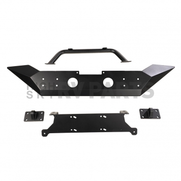 Rugged Ridge Bumper SPARTAN 1-Piece Design Steel Black - 1154871