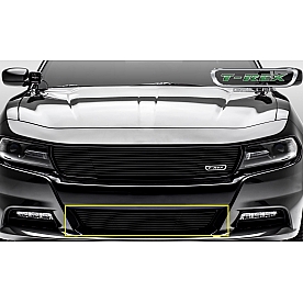 T-Rex Truck Products Bumper Grille Insert Horizontal Bar Powder Coated Black Aluminum - 6224761