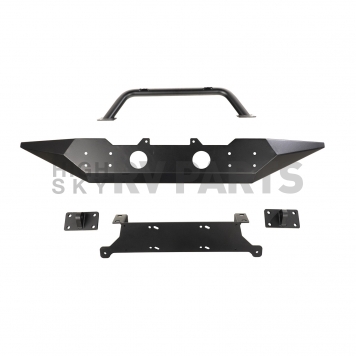 Rugged Ridge Bumper SPARTAN 1-Piece Design Steel Black - 1154872