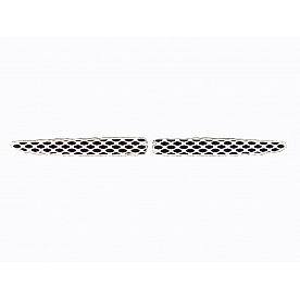 Street Scene Bumper Grille Insert Mesh Brushed Silver Aluminum - 95077603