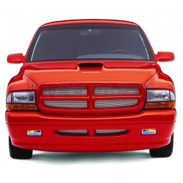 Street Scene Bumper Grille Insert Mesh Brushed Silver Aluminum - 95077603-1