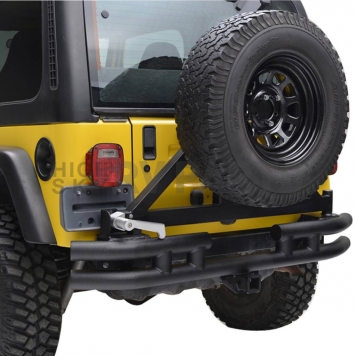 Paramount Automotive Bumper Fat Tubular 1-Piece Design Black - 510011-4