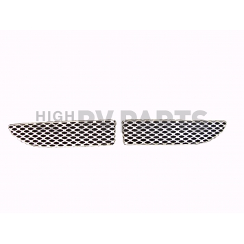 Street Scene Bumper Grille Insert Mesh Brushed Silver Aluminum - 95077610