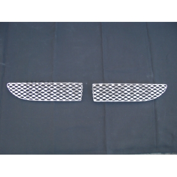 Street Scene Bumper Grille Insert Mesh Brushed Silver Aluminum - 95077610-2