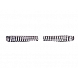 Street Scene Bumper Grille Insert Mesh Black Chrome Black Steel - 95076336
