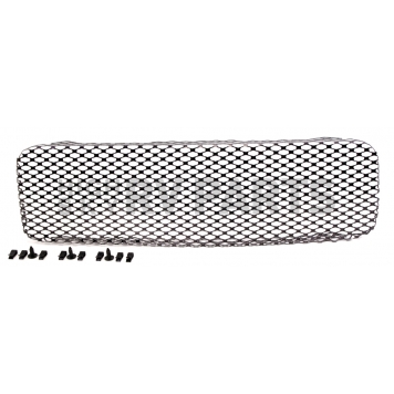 Street Scene Bumper Grille Insert Mesh Black Chrome Black Steel - 95076346