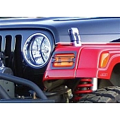 Rampage Headlight Guard Euro Steel Black Set Of 6 - 85660