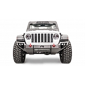 Fab Fours Bumper Vengeance 1-Piece Design Steel Black - JL18D46511