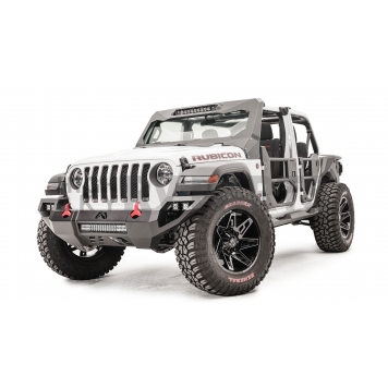 Fab Fours Bumper Vengeance 1-Piece Design Steel Black - JL18D46511-1