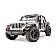 Fab Fours Bumper Vengeance 1-Piece Design Steel Black - JL18D46511