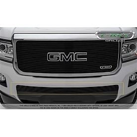 T-Rex Truck Products Bumper Grille Insert Horizontal Bar Powder Coated Black Aluminum - 25371B
