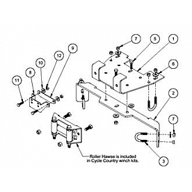 Kolpin Winch Mount Steel ATV/ UTV - KLP252240