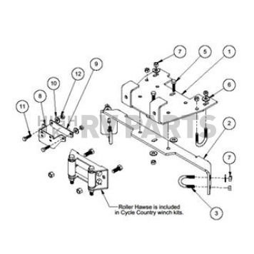 Kolpin Winch Mount Steel ATV/ UTV - KLP252240
