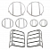 Black Mountain Headlight/ Tail Light Guard Set Steel White  - BM138914W