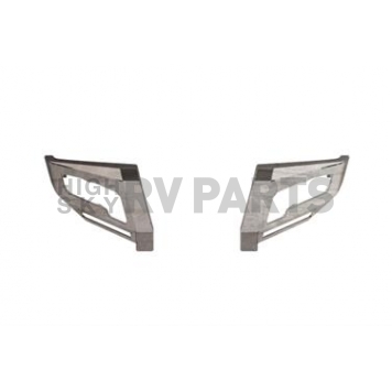 Road Armor Bumper End Bare Silver Steel - 2152DF0