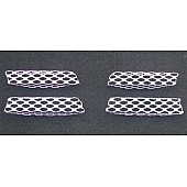Street Scene Bumper Grille Insert Mesh Chrome Plated Silver Steel - 95078646
