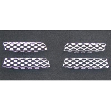 Street Scene Bumper Grille Insert Mesh Chrome Plated Silver Steel - 95078646