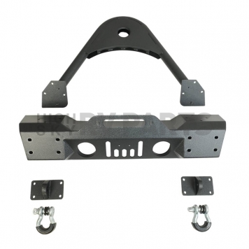 Paramount Automotive Bumper Direct-Fit 1-Piece Design Black - 518025