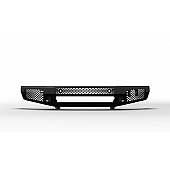 Ranch Hand Midnight Series Bumper 1-Piece Design Steel Black - MFT14HBMN