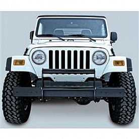Rugged Ridge Bumper Push Bar Gloss Powder Coated Black Steel - 1151102